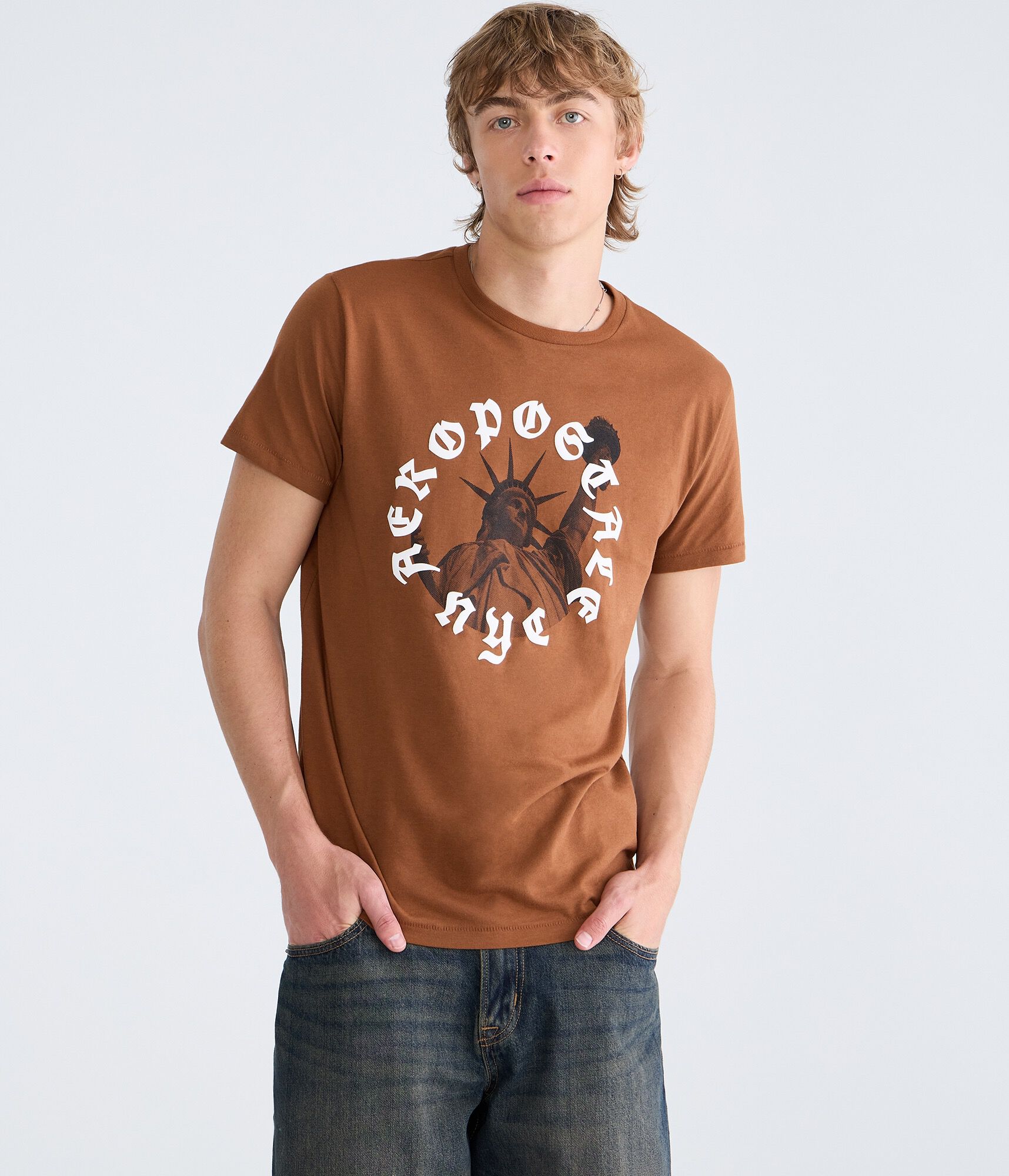 Aeropostale Statue Of Liberty Graphic Tee