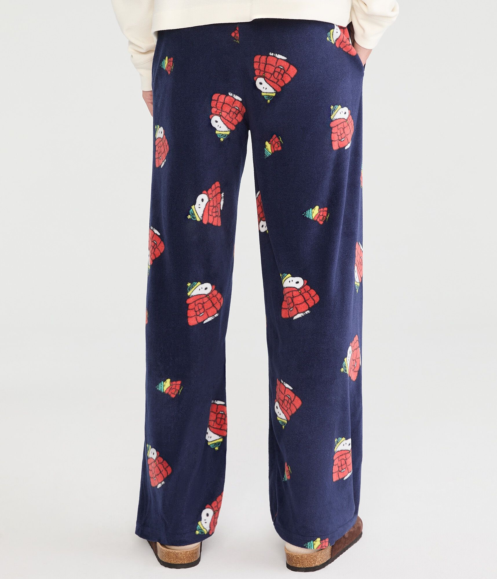 Snoopy Puffer Coat Polyfleece Sleep Pants