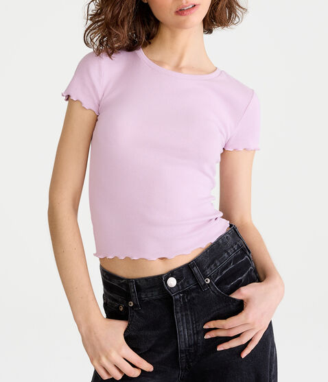 Ribbed Shrunken Tee Ribbed Shrunken Tee