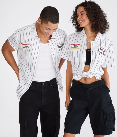 Corvette Striped Mechanic Shirt Corvette Striped Mechanic Shirt