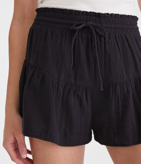 High-Rise Gauze Ruffle Shorts High-Rise Gauze Ruffle Shorts