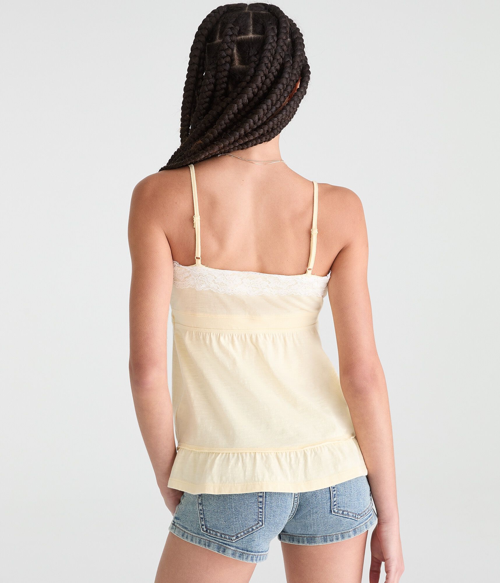 Lace-Trim Babydoll Cami