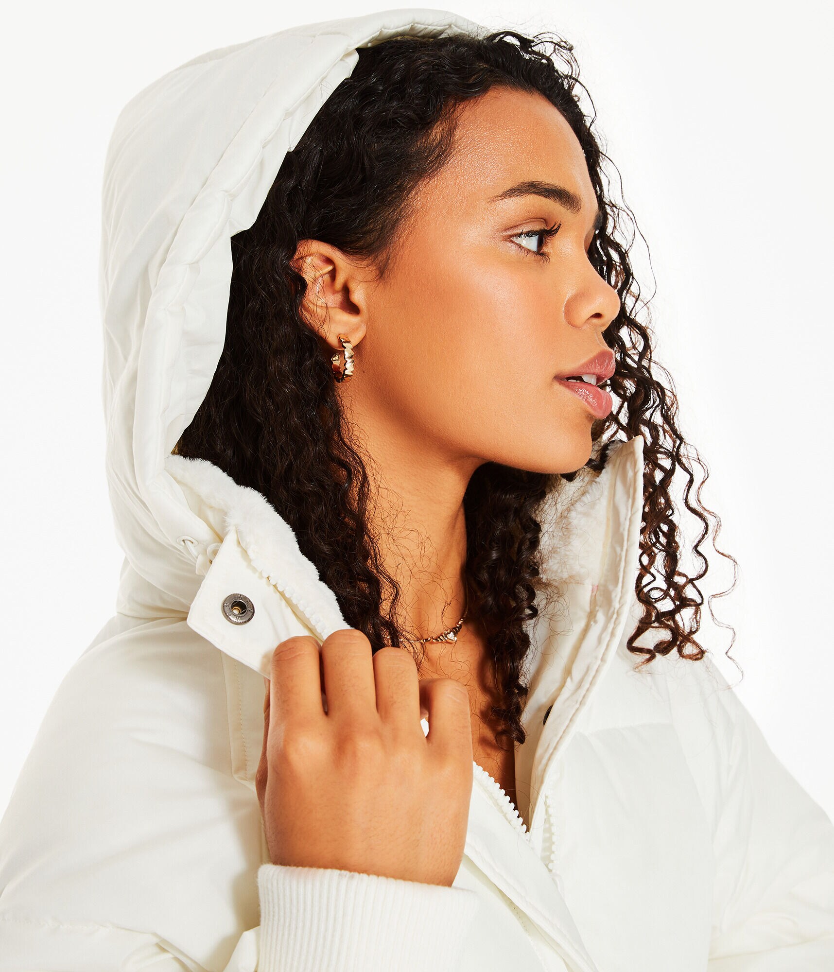 Oversized Quilted Hooded Puffer Jacket