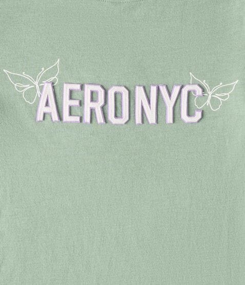 Aero NYC Butterfly Appliqué Graphic Tee Aero NYC Butterfly Appliqué Graphic Tee