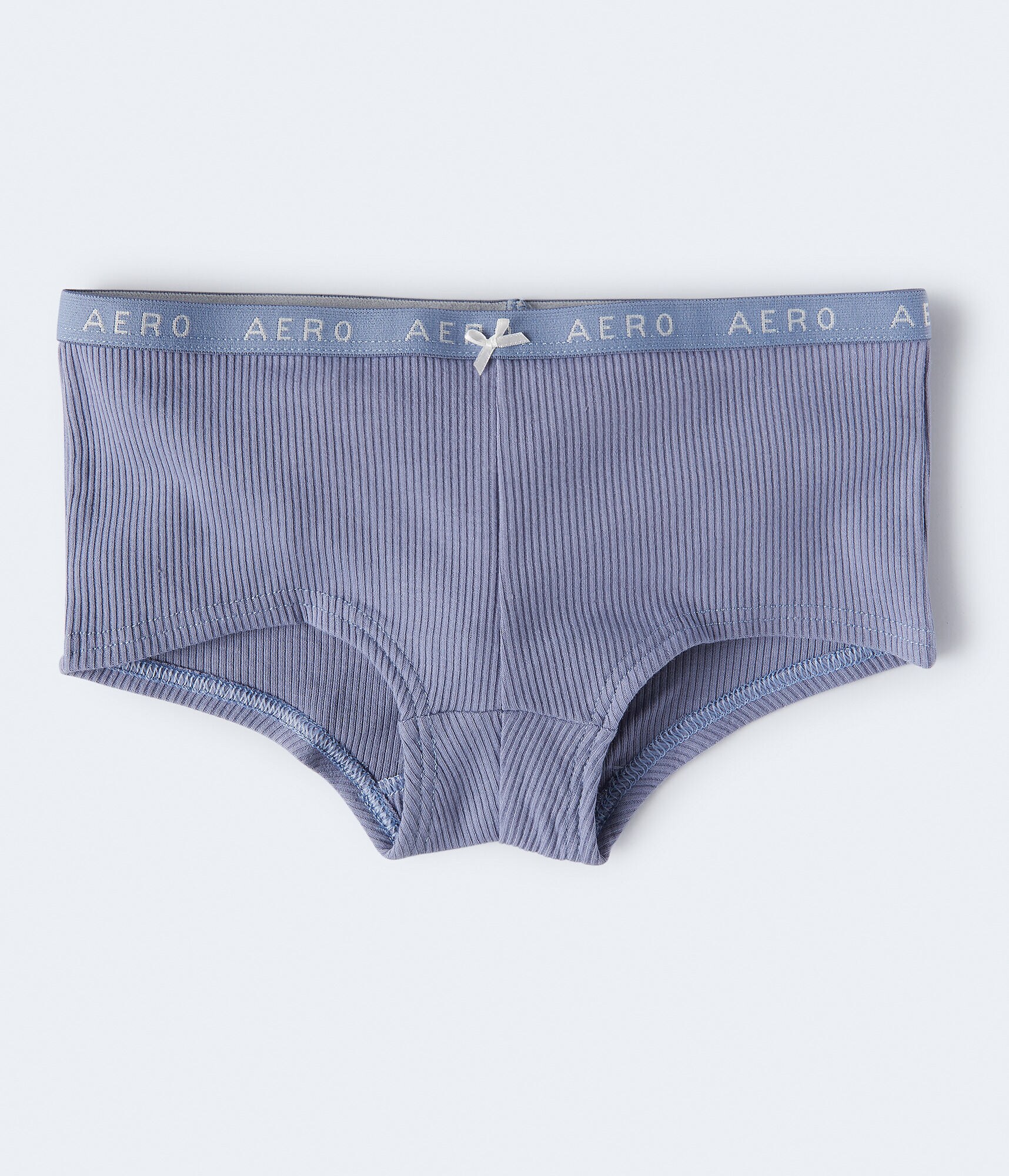 Ribbed Logo Boyshort