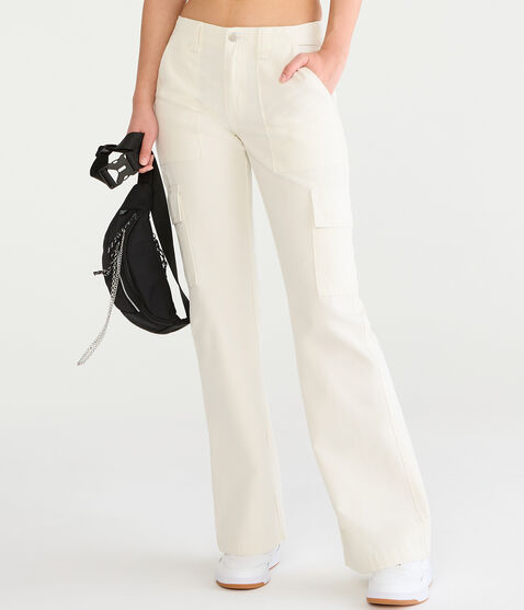 Low-Rise Flare Cargo Pants Low-Rise Flare Cargo Pants