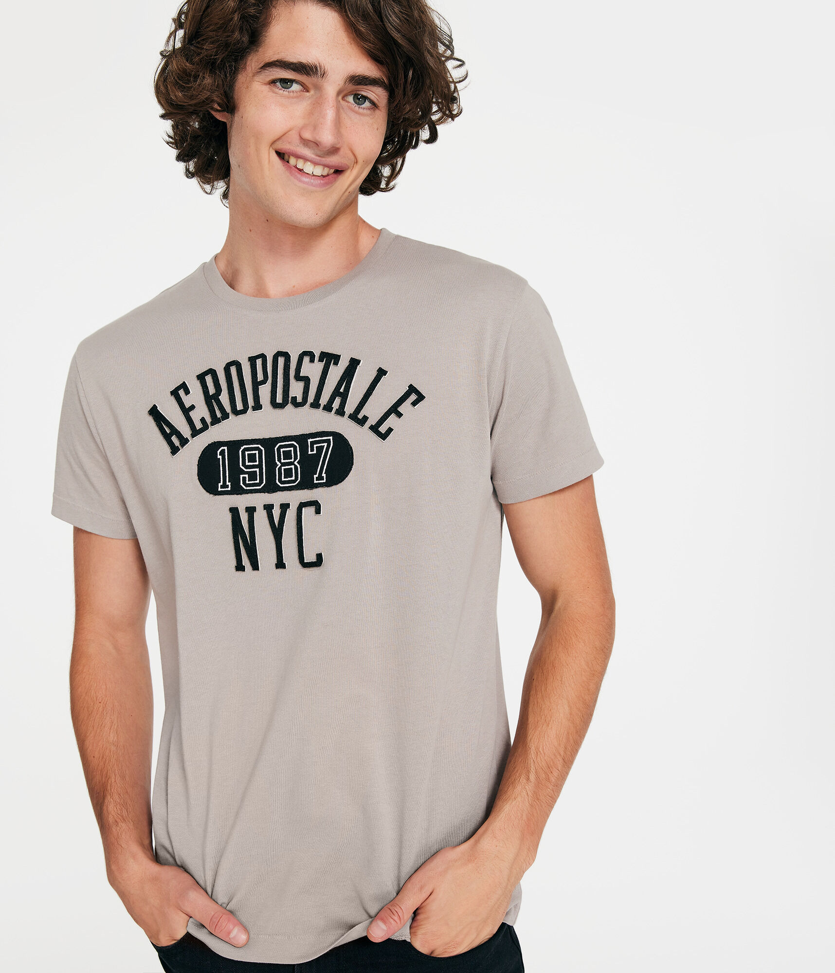 Aeropostale 1987 Arch Appliqu&eacute; Graphic Tee