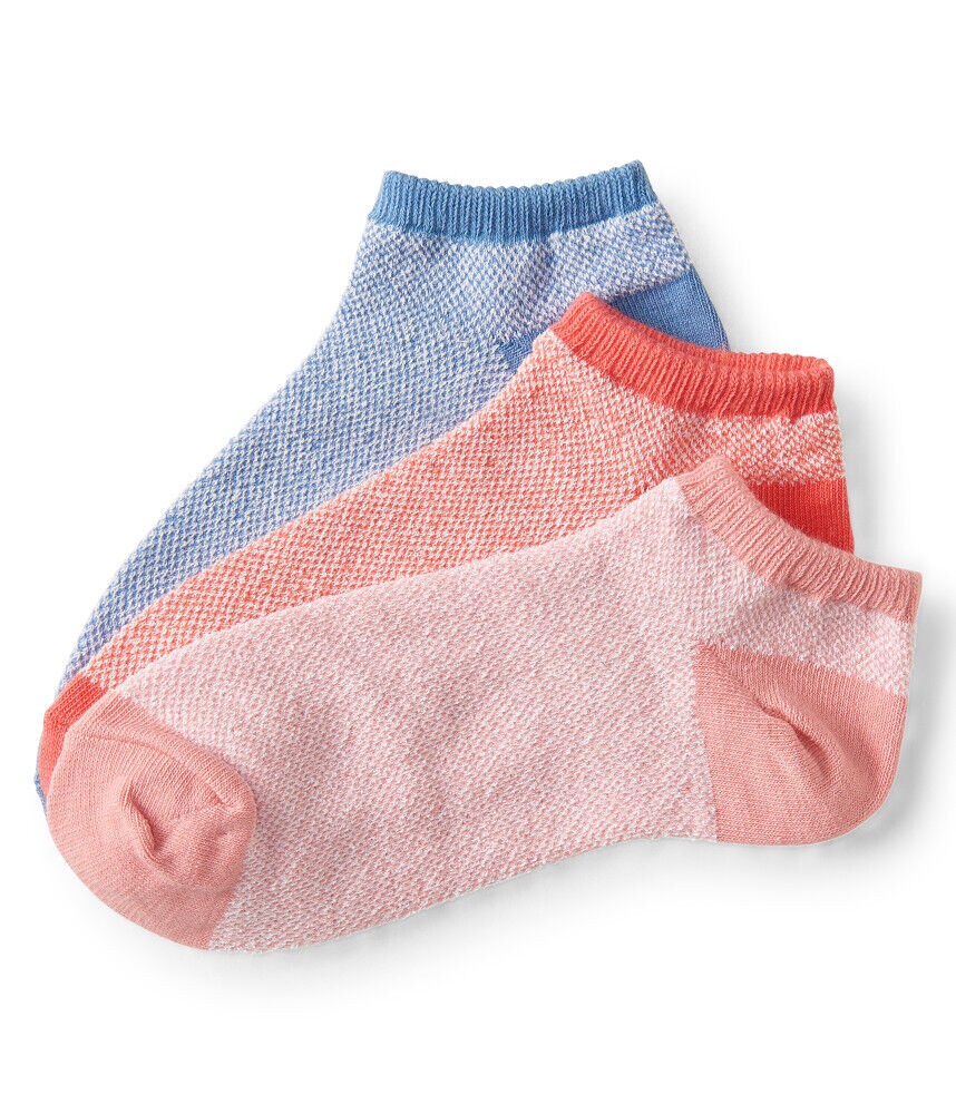 3-Pack Textured Ankle Socks