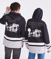Peanuts® | Aéropostale Hockey Club Striped Pullover Hoodie