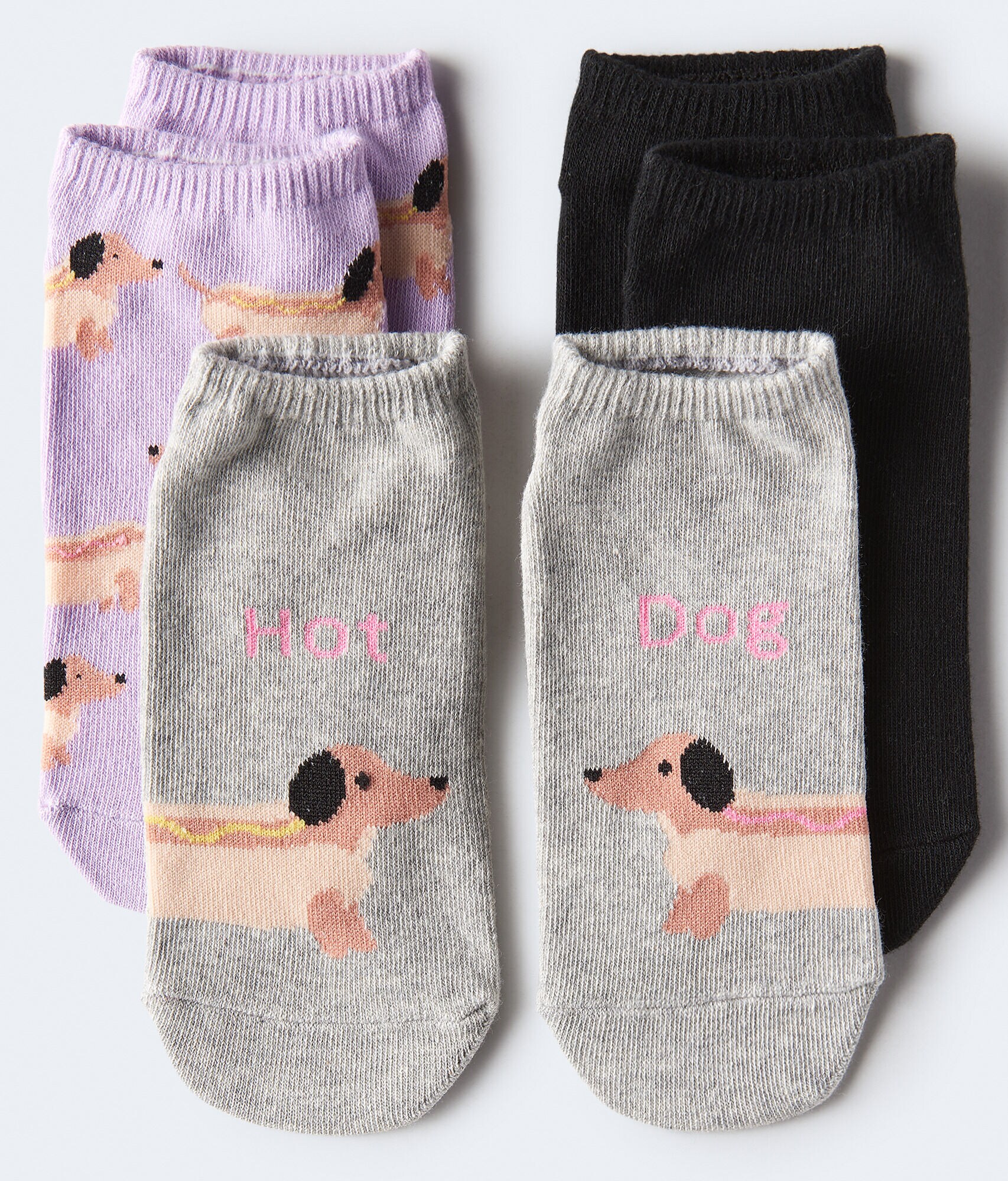 Hot Dog Ankle Sock 3-Pack