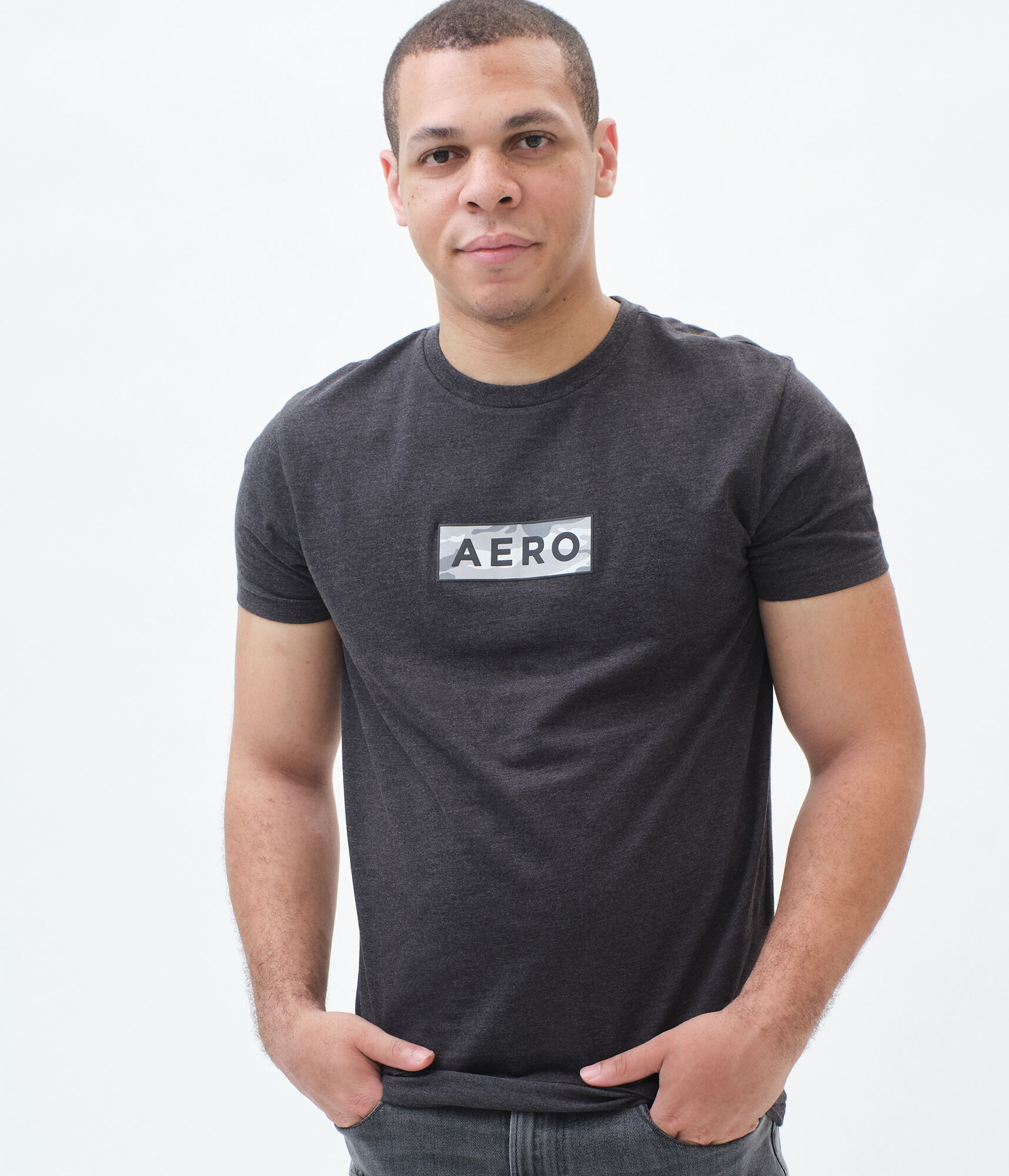 Camo Aero Box Logo Graphic Tee