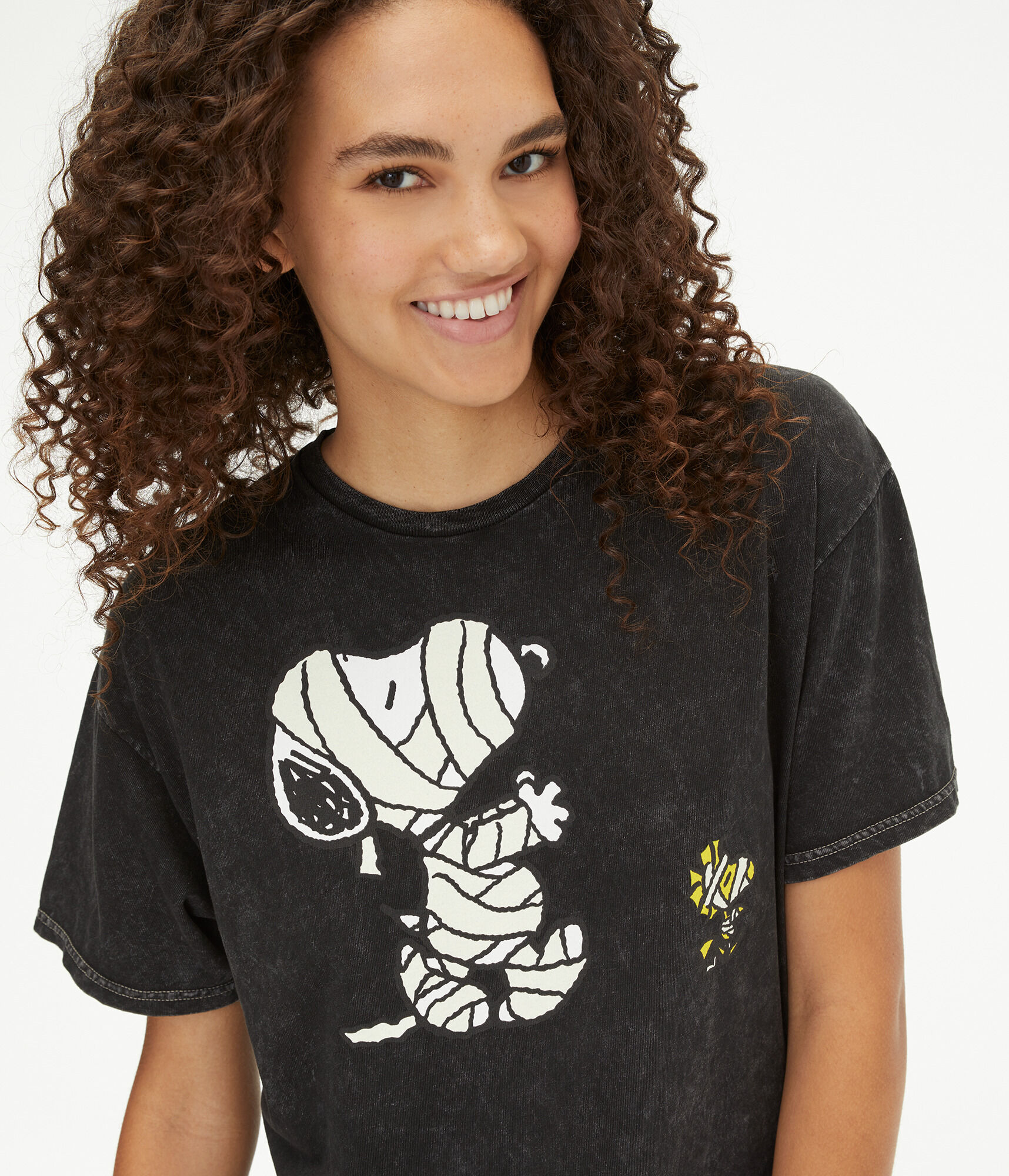 Snoopy Halloween Mummies Boyfriend Graphic Tee