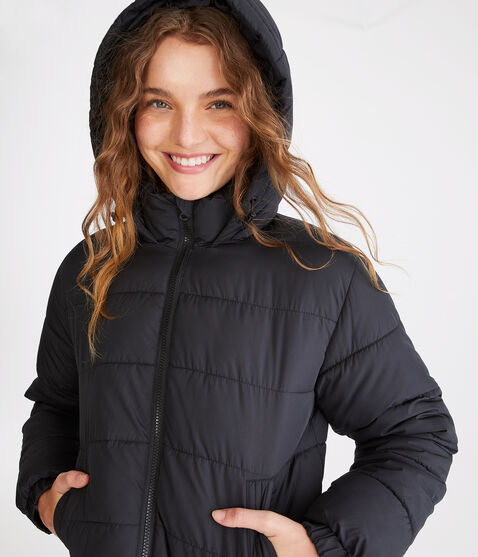 Lightweight Hooded Puffer Jacket