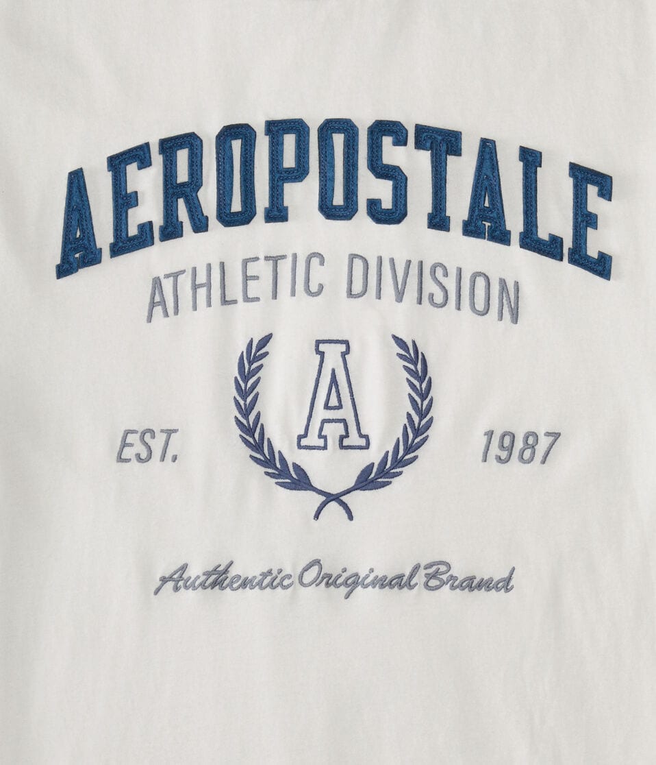 Aeropostale Athletic Division Appliqué Graphic Tee