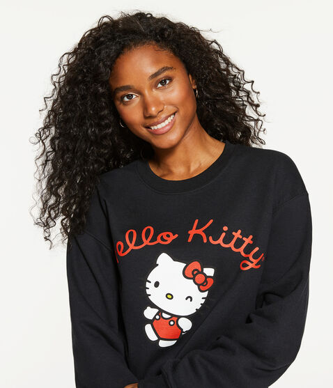 Hello Kitty Oversized Crew Sweatshirt Hello Kitty Oversized Crew Sweatshirt