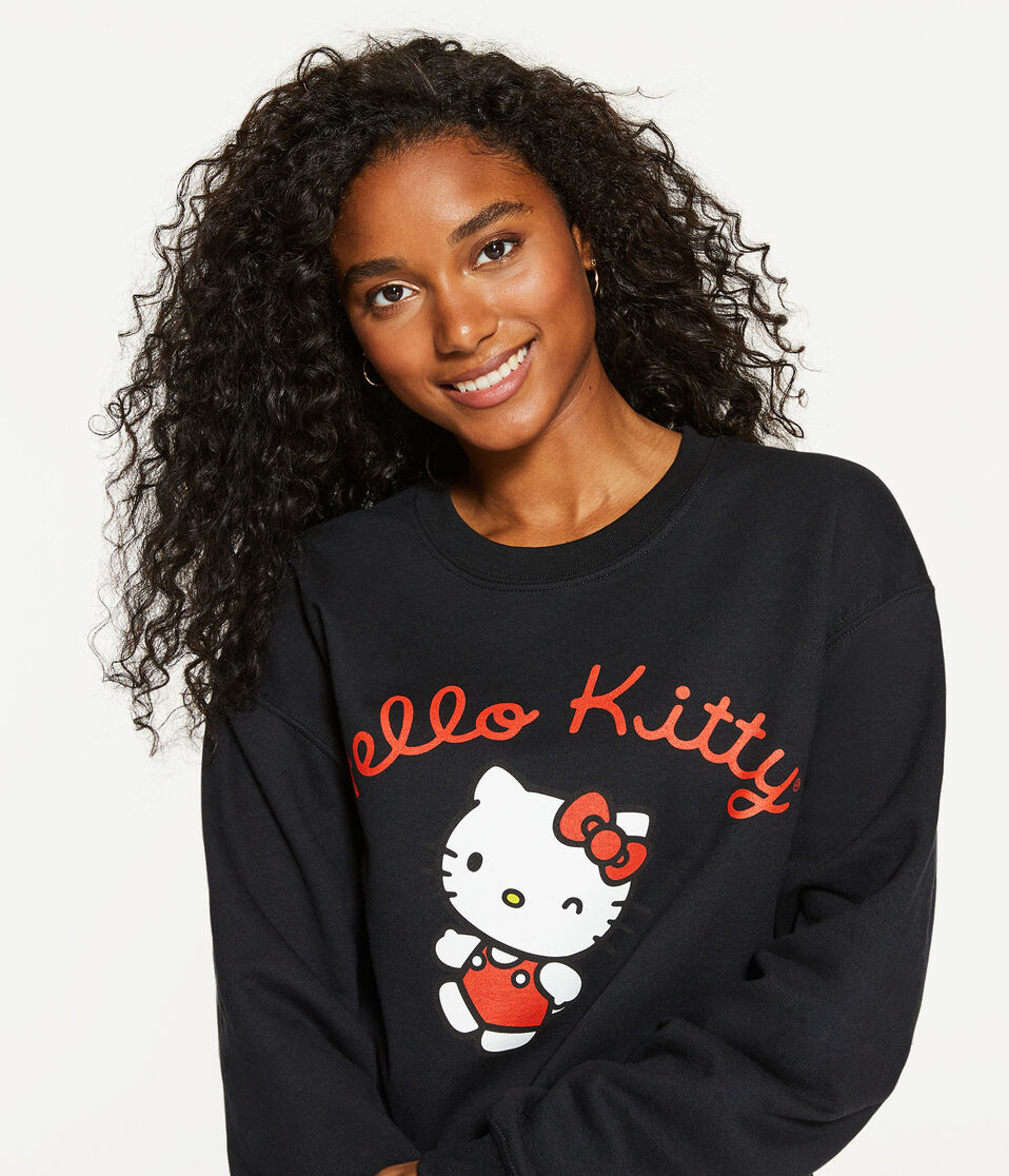 Hello Kitty Oversized Crew Sweatshirt