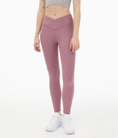 Ribbed High-Rise Crossover Leggings