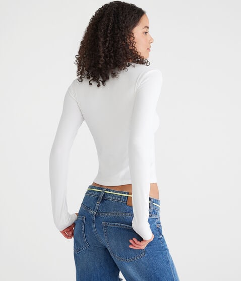 Long Sleeve Buttery Soft V-Neck Henley Long Sleeve Buttery Soft V-Neck Henley