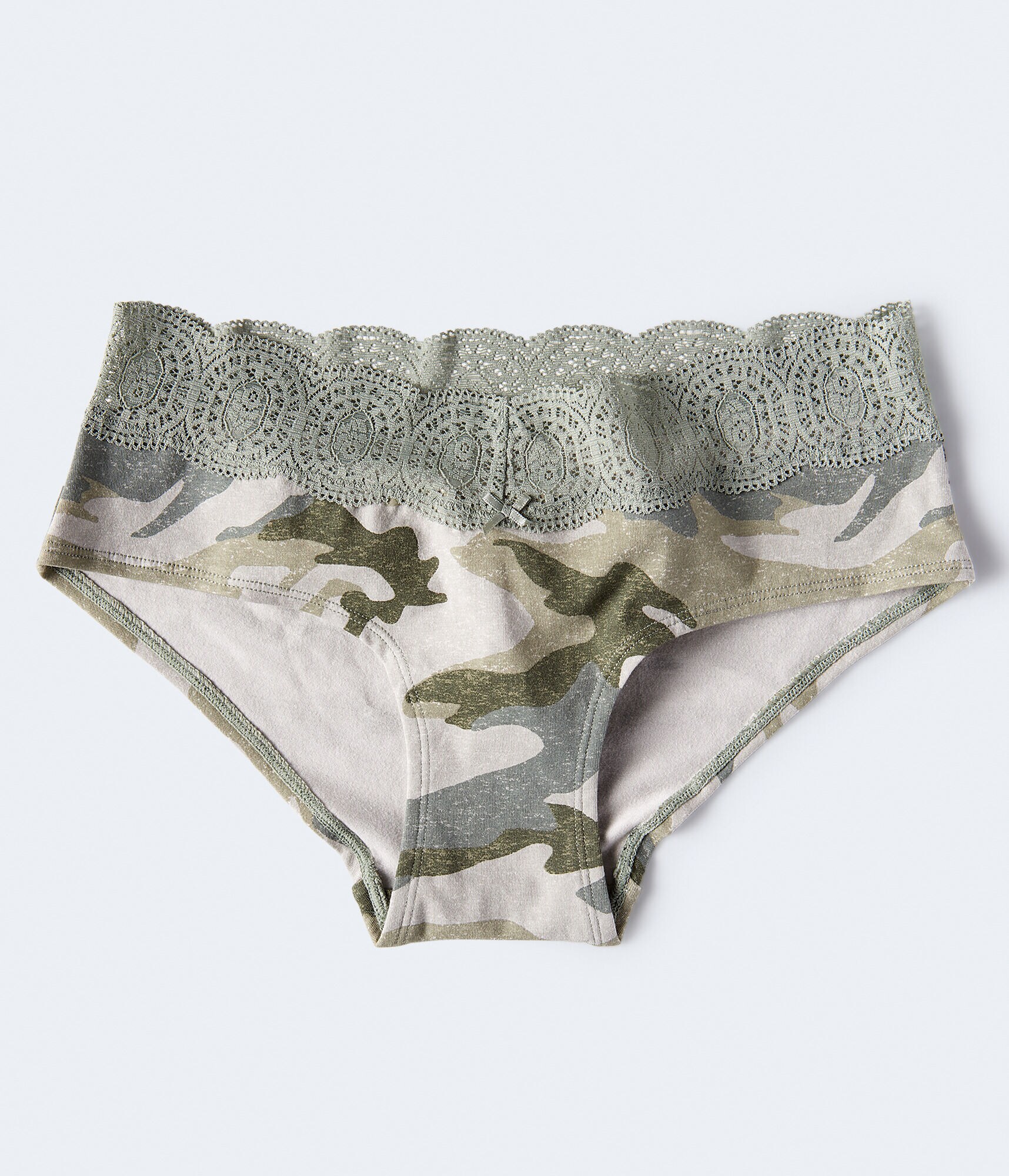 Camo Lace-Trim Hipster