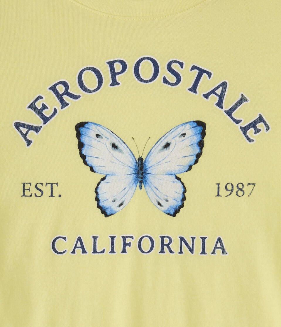 Aeropostale Butterfly Graphic Tee