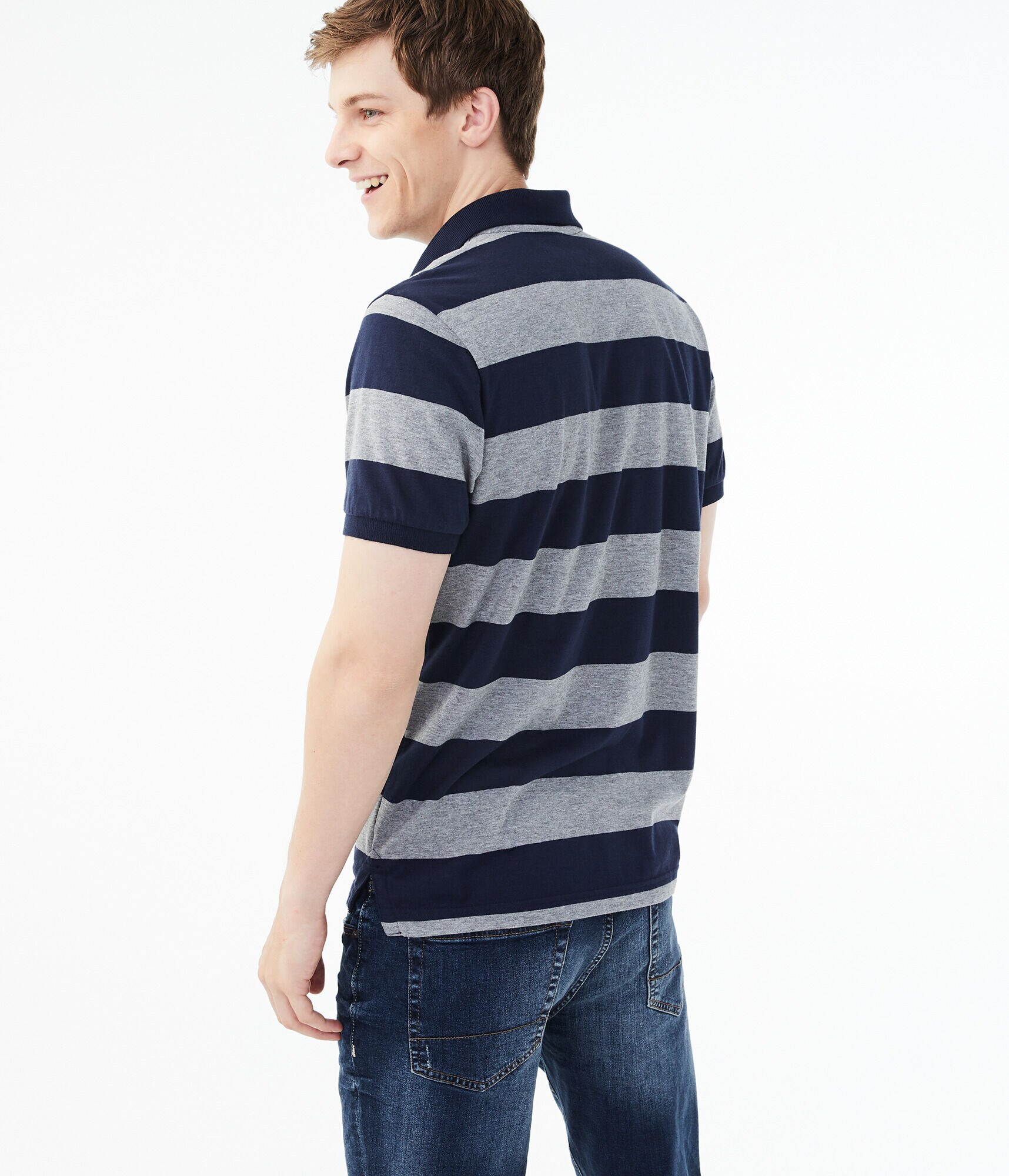 Rugby Stripe Jersey Polo