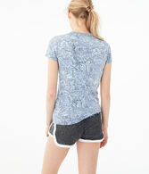 Aero Floral Space-Dye Graphic Tee