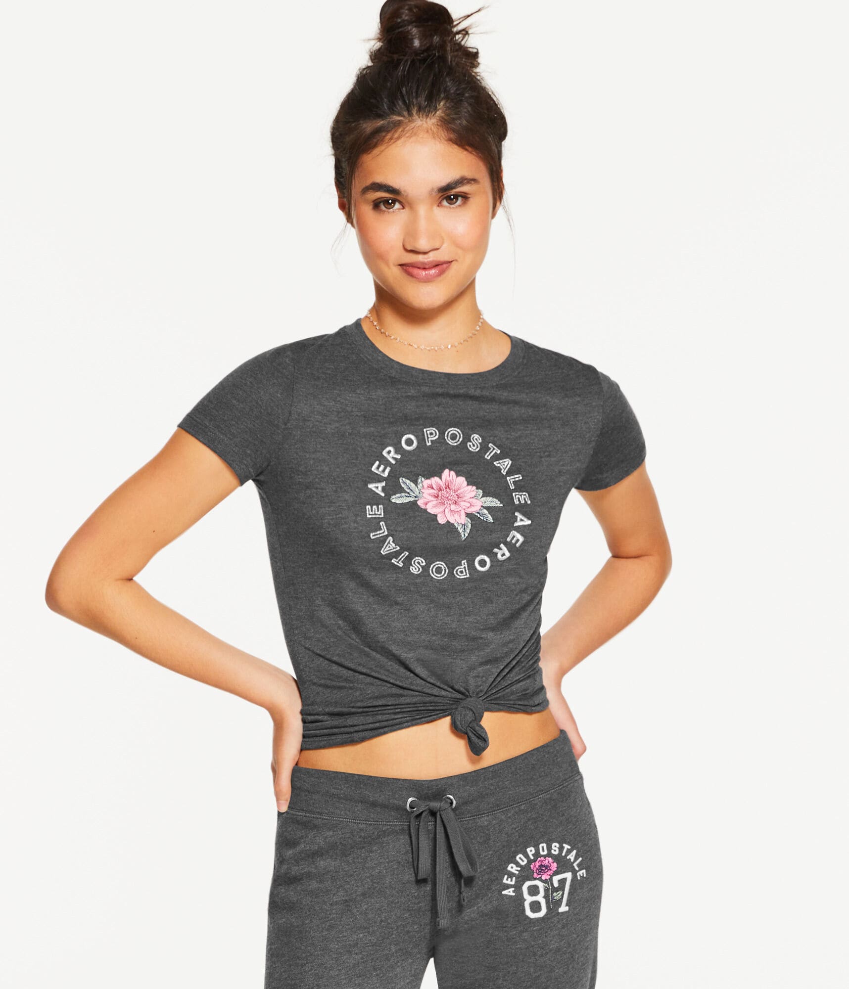 Aero Floral Circle Graphic Tee