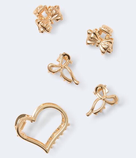 Mini Metal Bow Claw Hair Clip 5-Pack Mini Metal Bow Claw Hair Clip 5-Pack