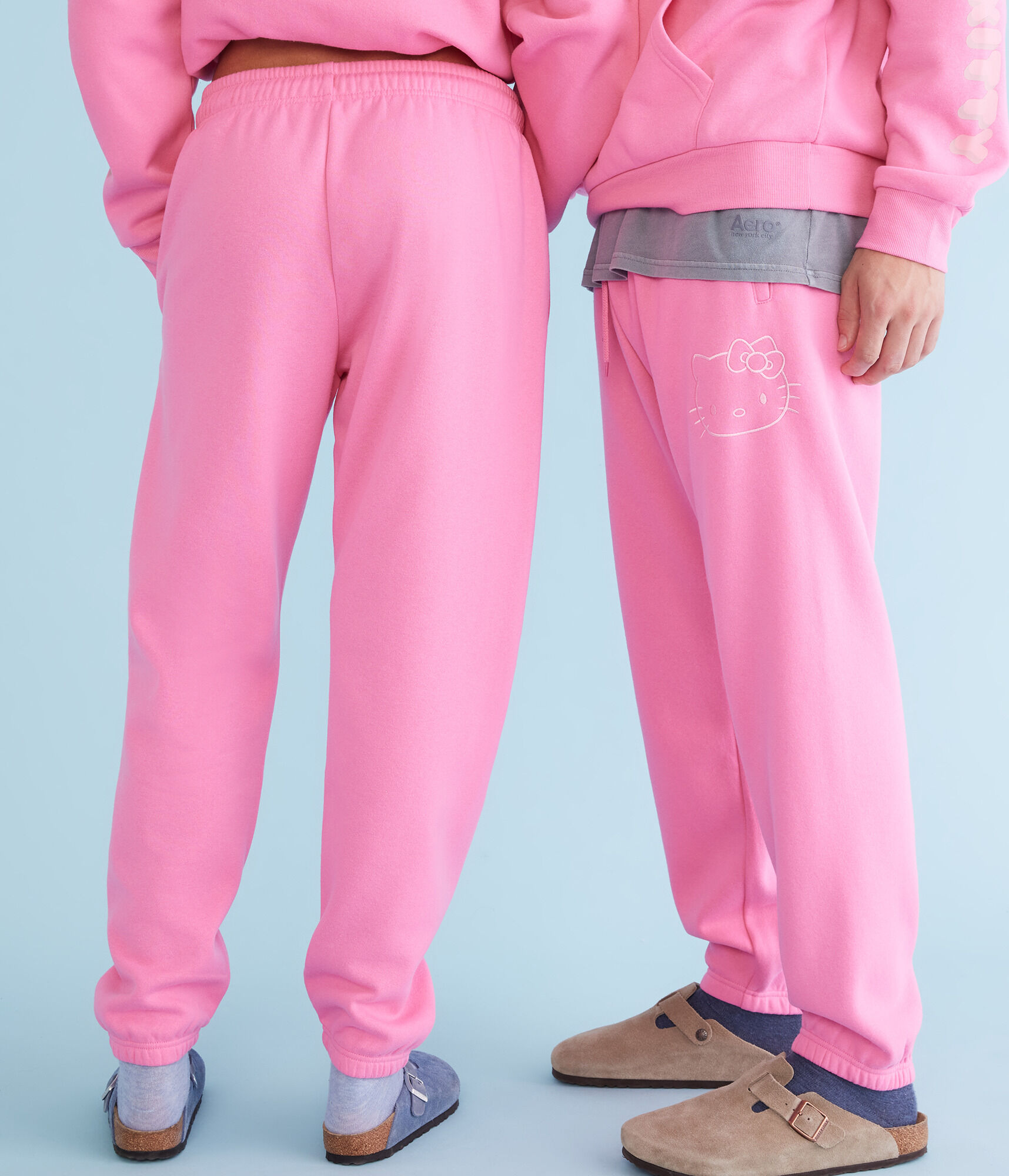 Hello Kitty Embroidered Face Jogger Sweatpants