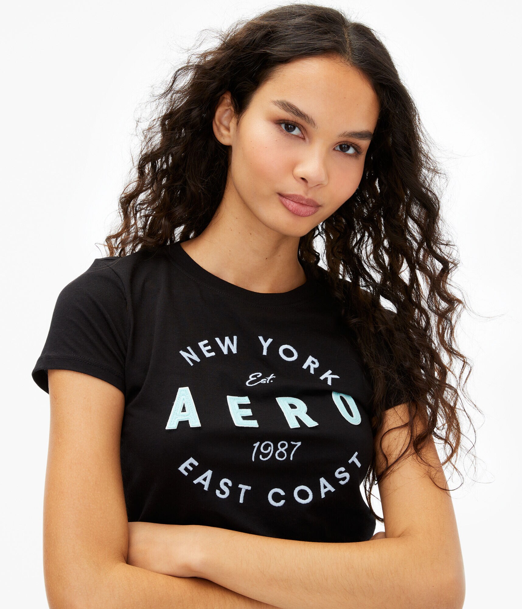 Aero East Coast Circle Appliqué Graphic Tee