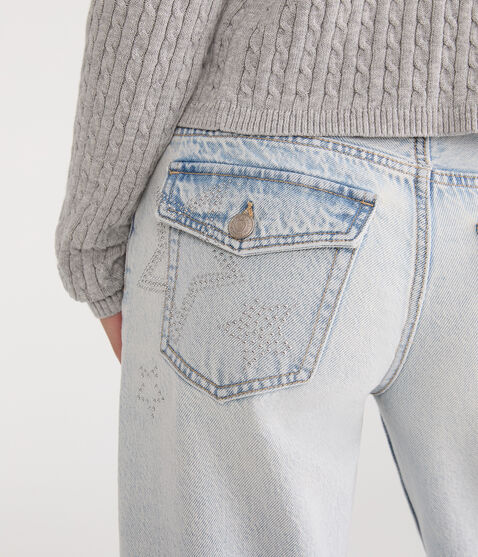 Low-Rise Baggy Wide Leg Star Pocket Jean Low-Rise Baggy Wide Leg Star Pocket Jean
