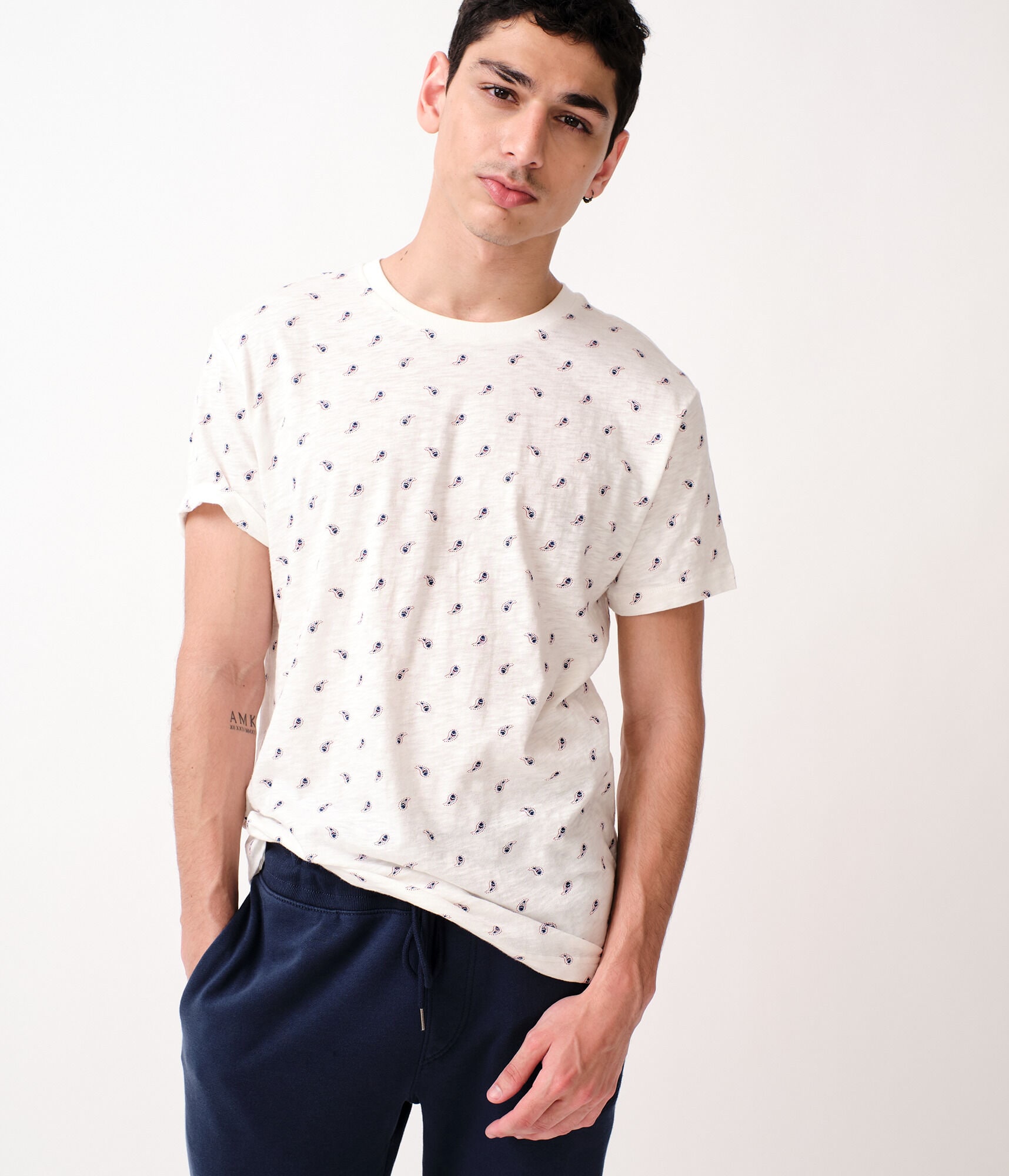 Paisley Crew Tee