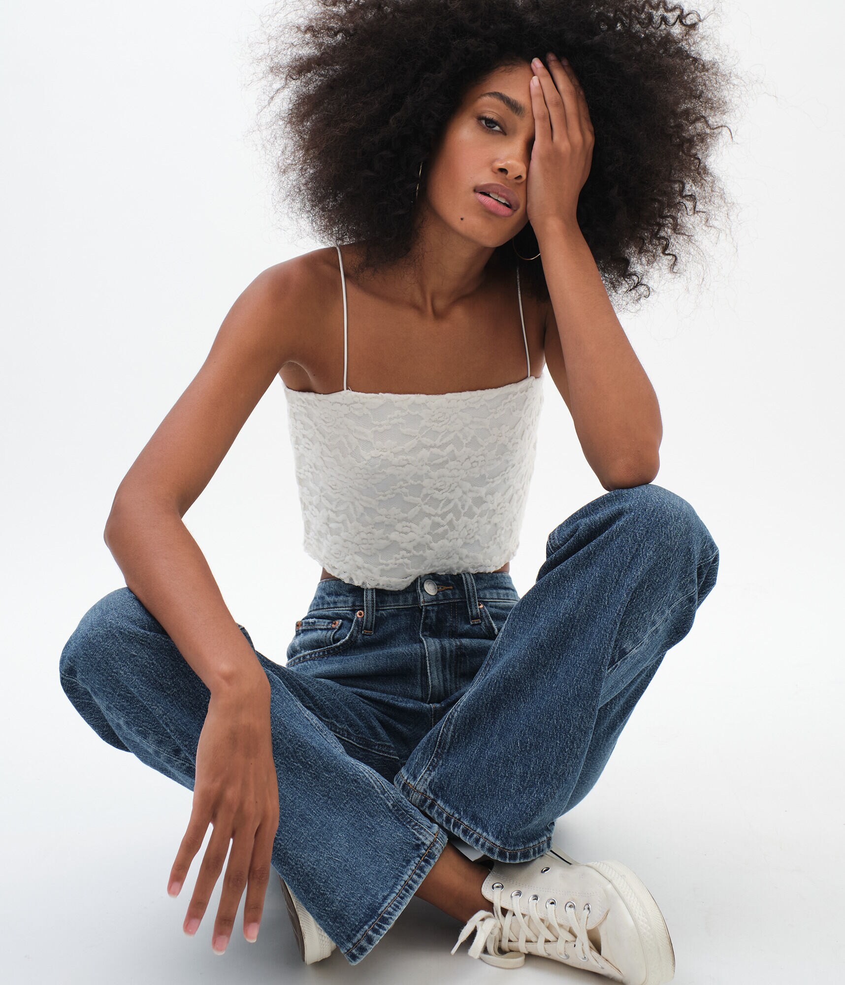 Lace Cropped Cami***