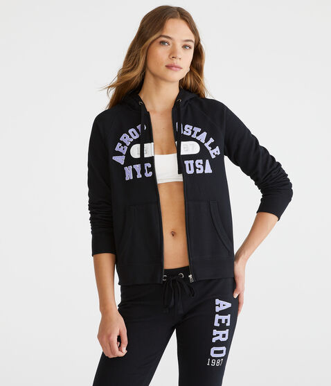 Aeropostale NYC USA Full-Zip Hoodie