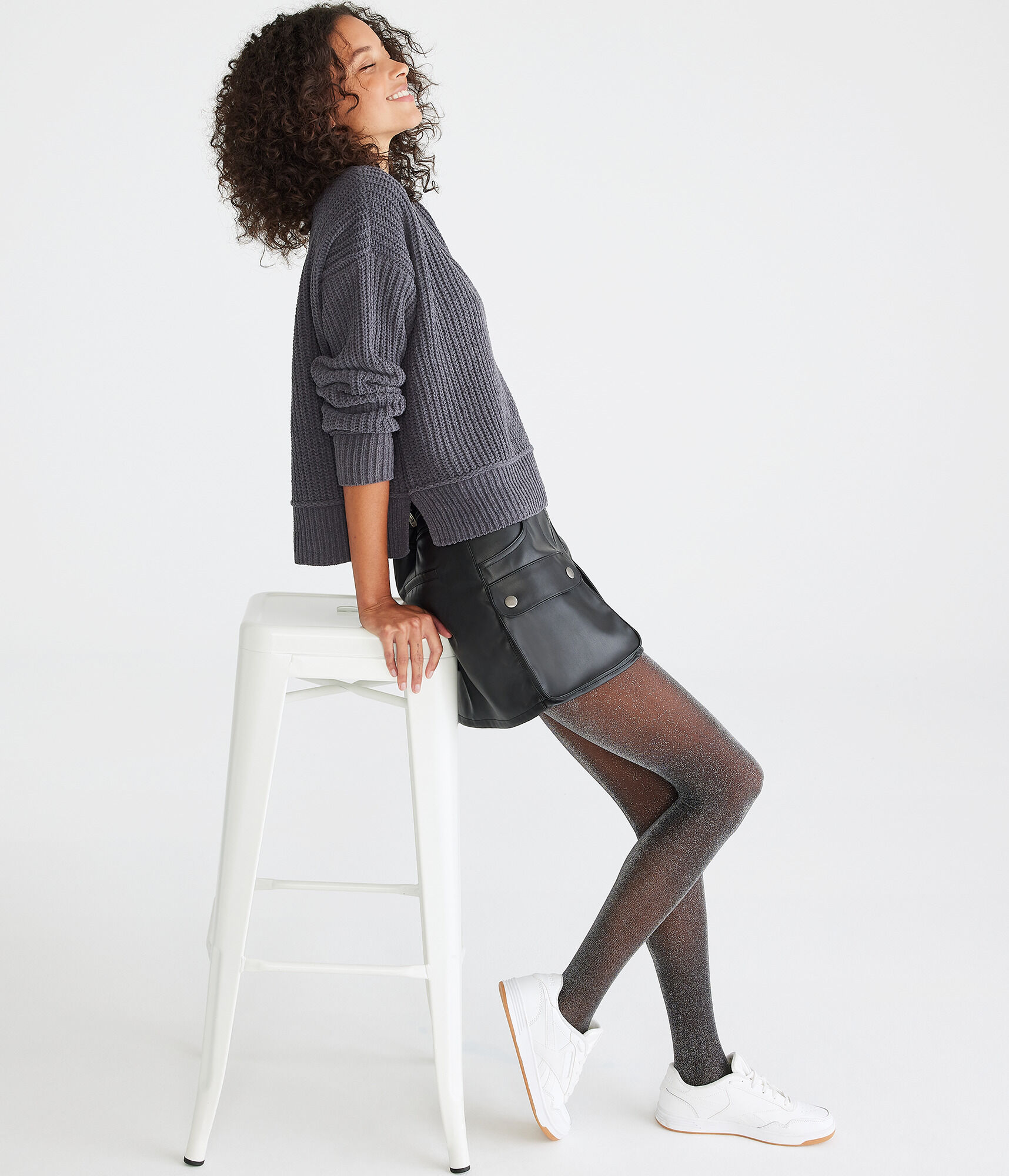 Chenille Crew Sweater