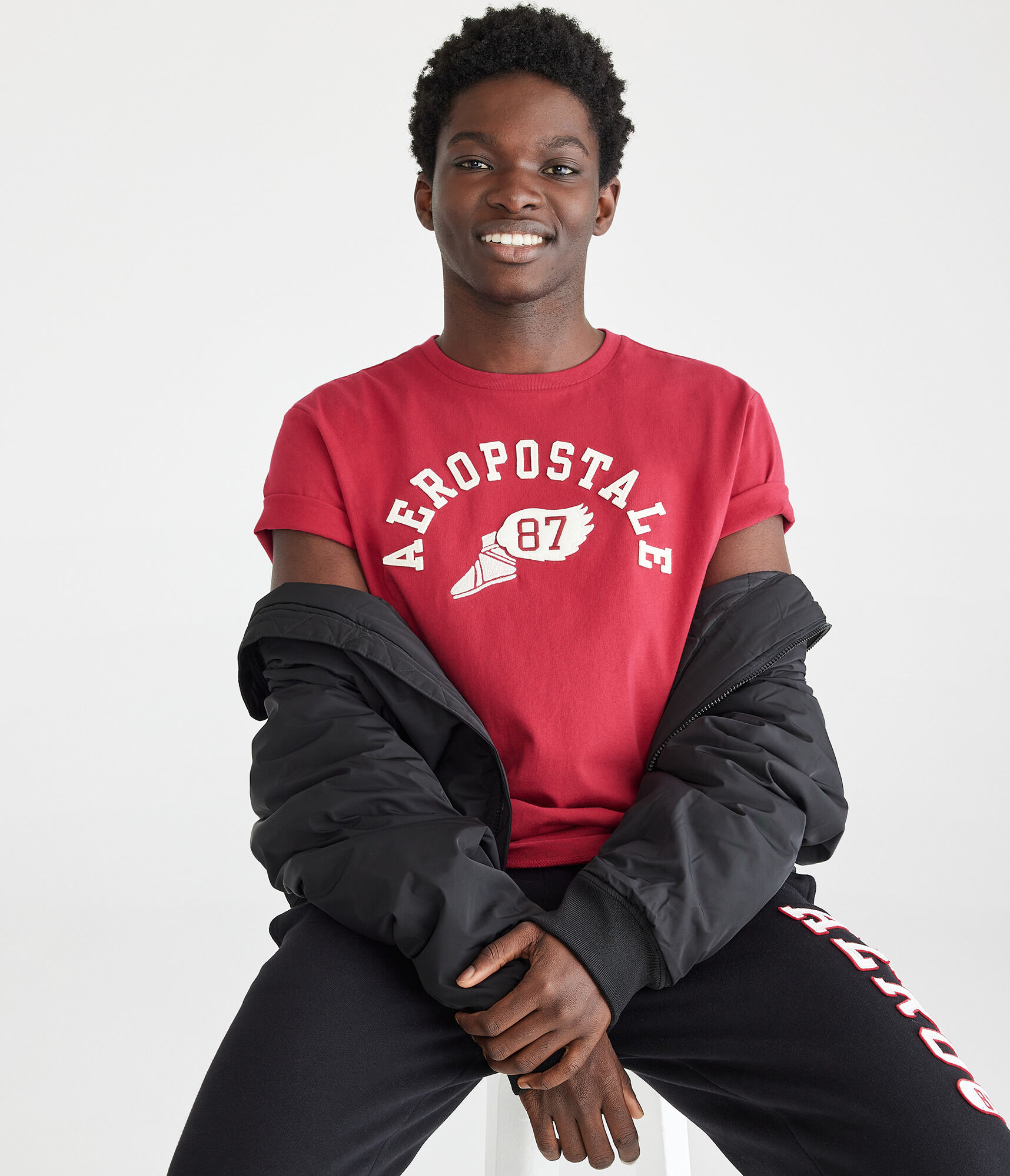 Aeropostale 87 Winged Foot Graphic Tee