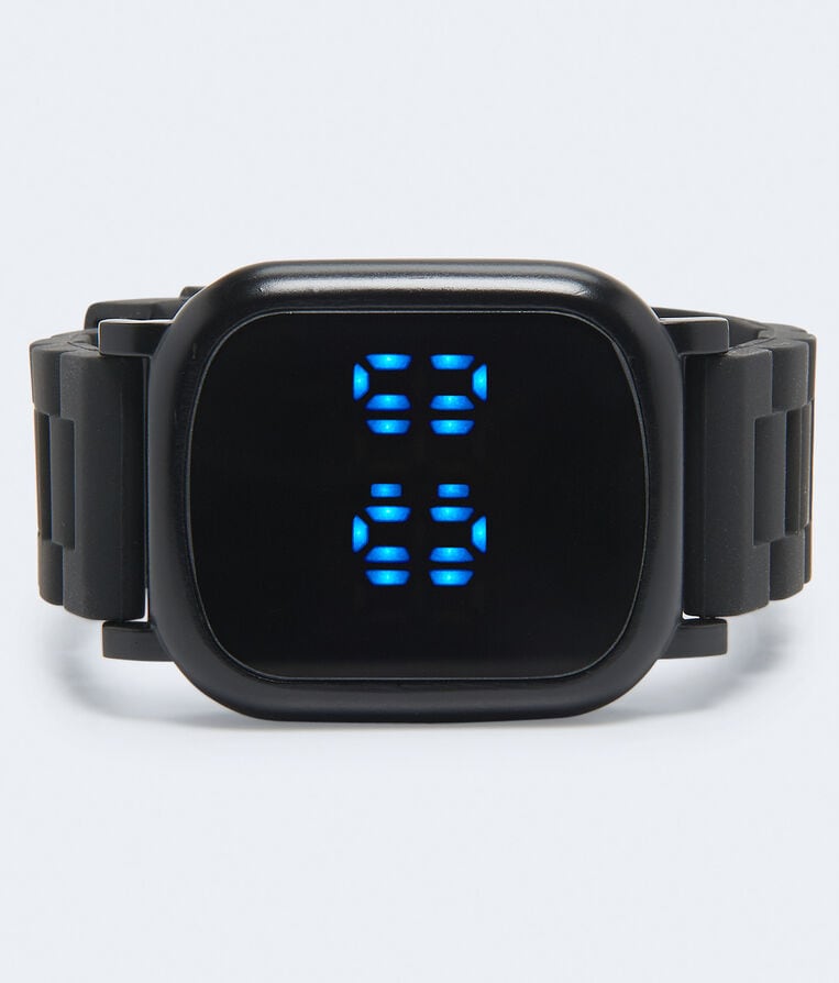 Rectangular Rubber Digital Watch***