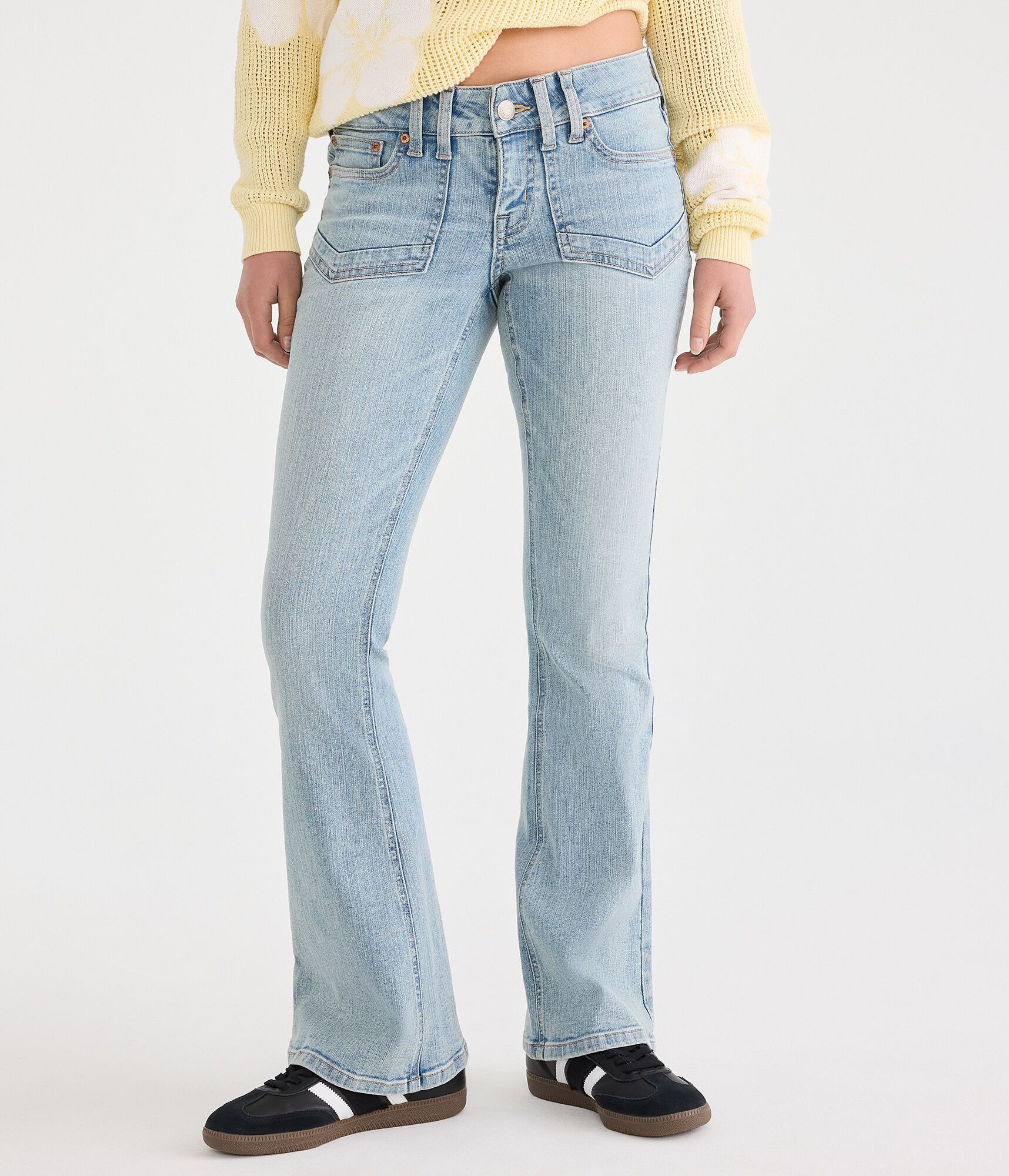Low-Rise Flare Jean