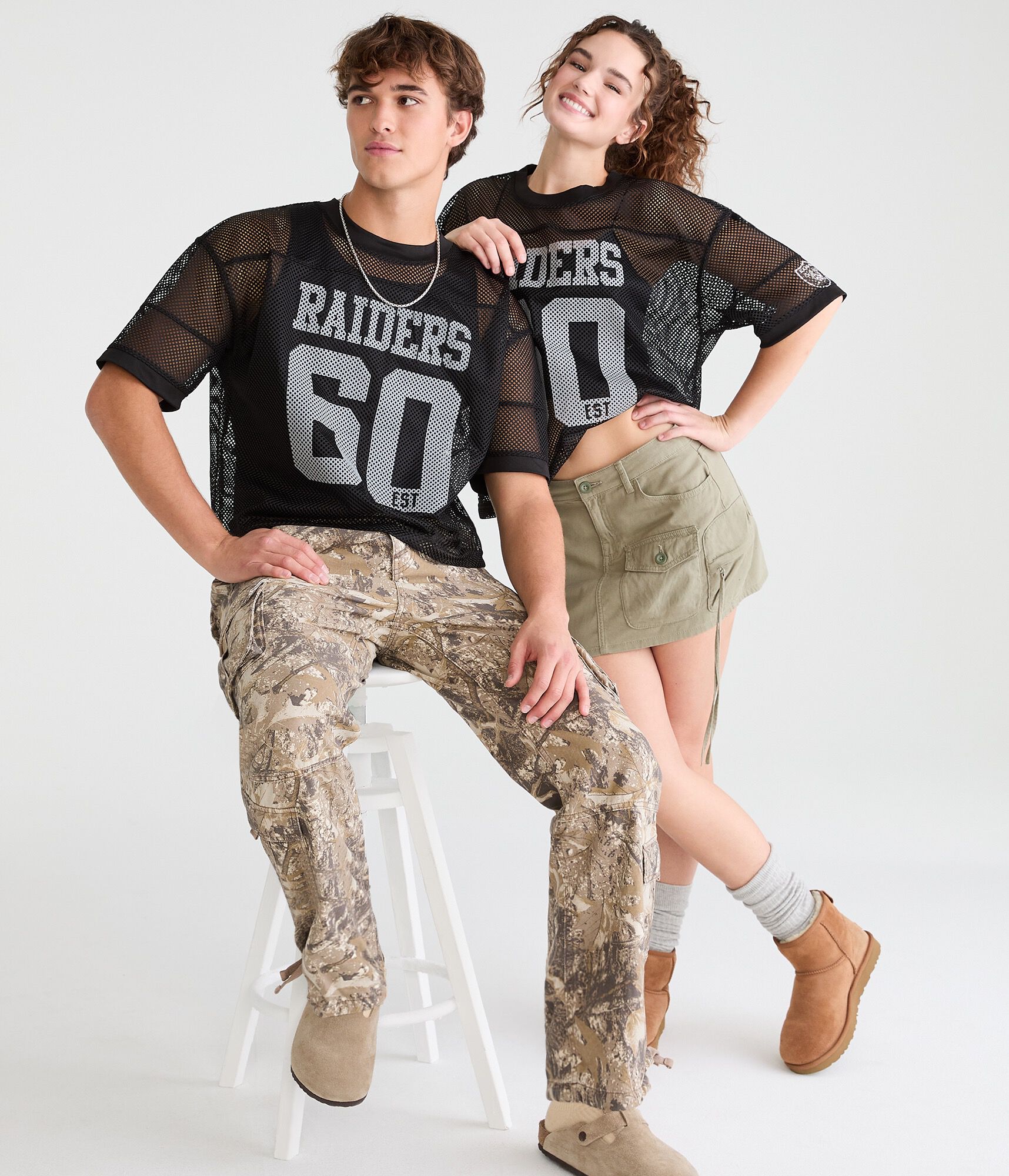 Las Vegas Raiders Mesh Graphic Tee