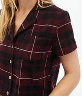 Plaid Cozy Flannel Sleep Shirt