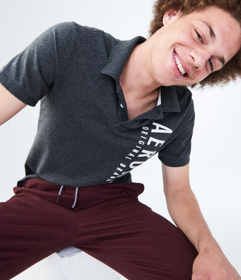 Vertical Graphic Jersey Polo Vertical Graphic Jersey Polo