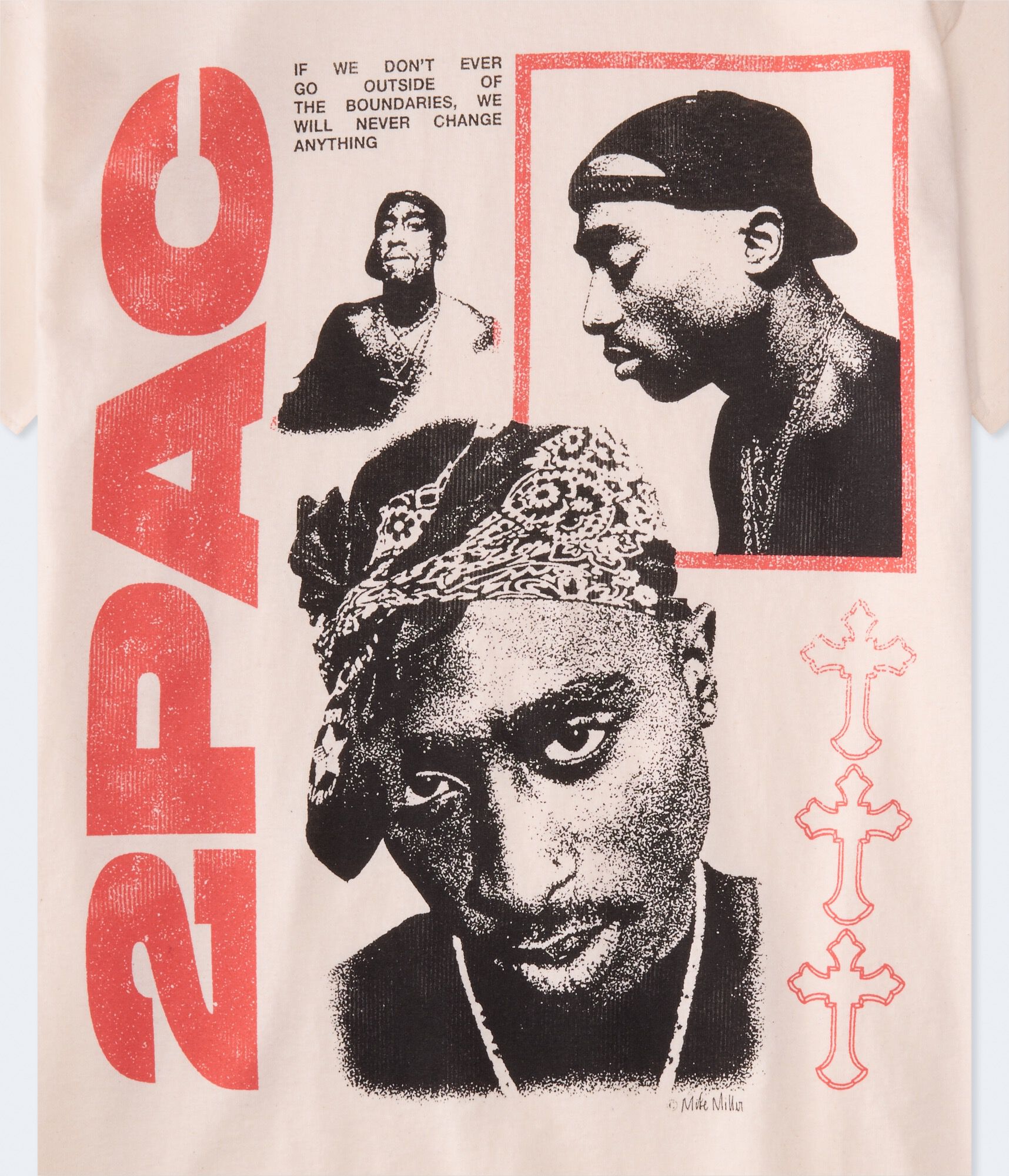 Tupac Boundaries Relaxed Graphic Tee