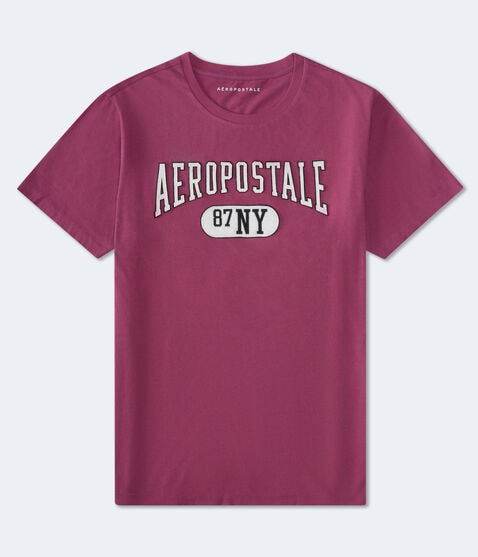 Aeropostale 87 NY Appliqué Graphic Tee Aeropostale 87 NY Appliqué Graphic Tee