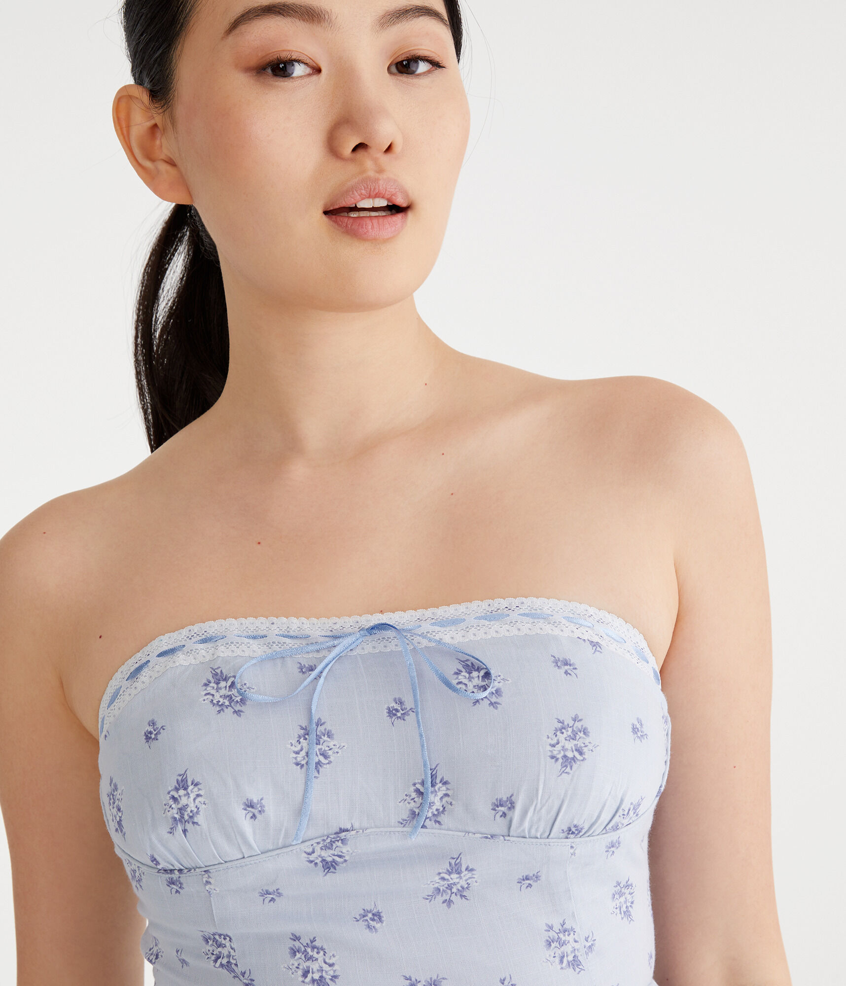 Floral Strapless Fit &amp; Flare Dress