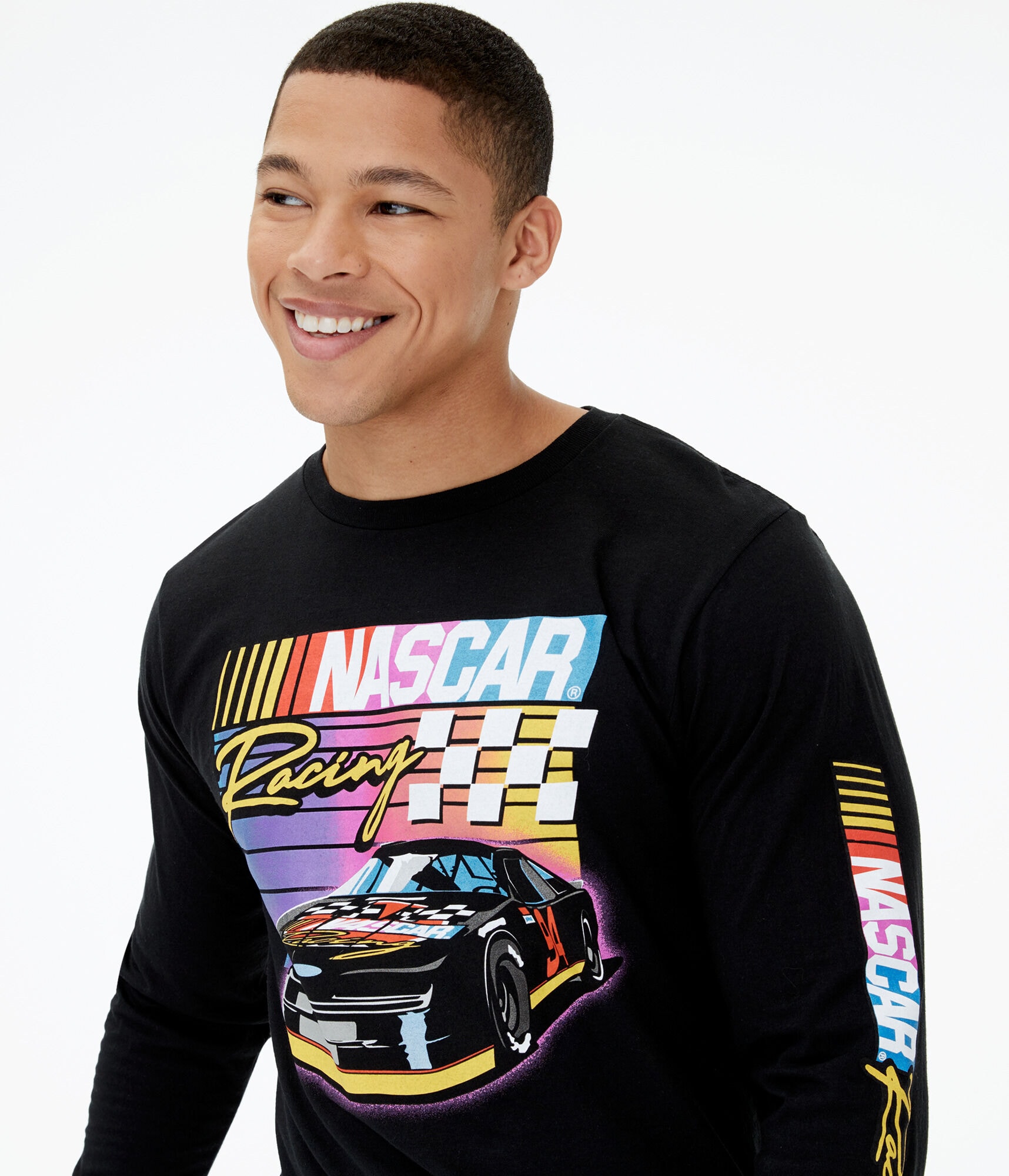 Long Sleeve NASCAR Racing Graphic Tee