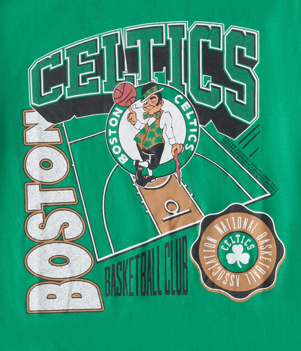 Boston Celtics Relaxed Ringer Graphic Tee