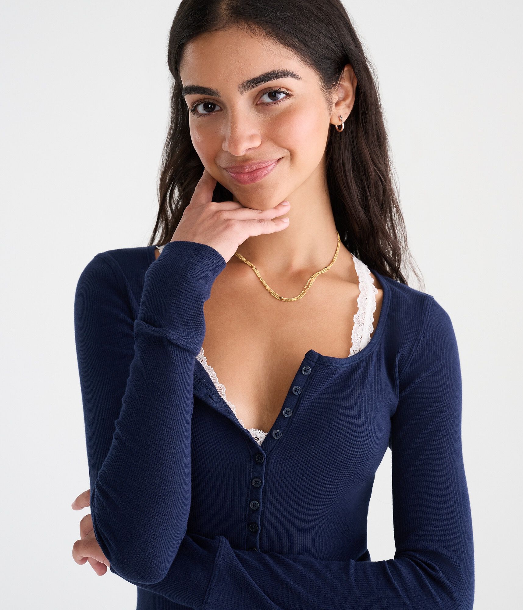 Long Sleeve Seriously Soft Y2K Henley