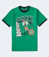 Boston Celtics Relaxed Ringer Graphic Tee