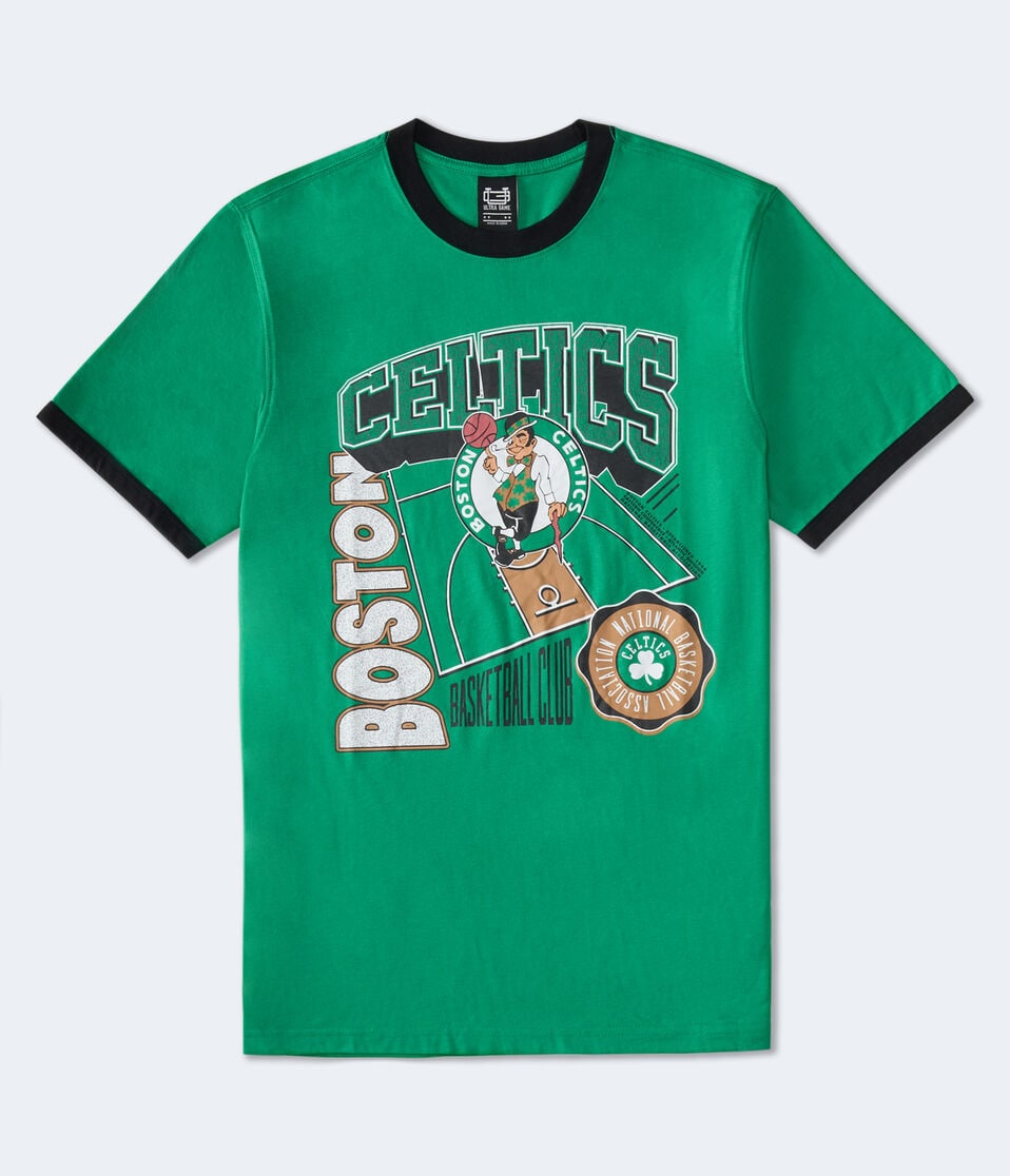 Boston Celtics Relaxed Ringer Graphic Tee