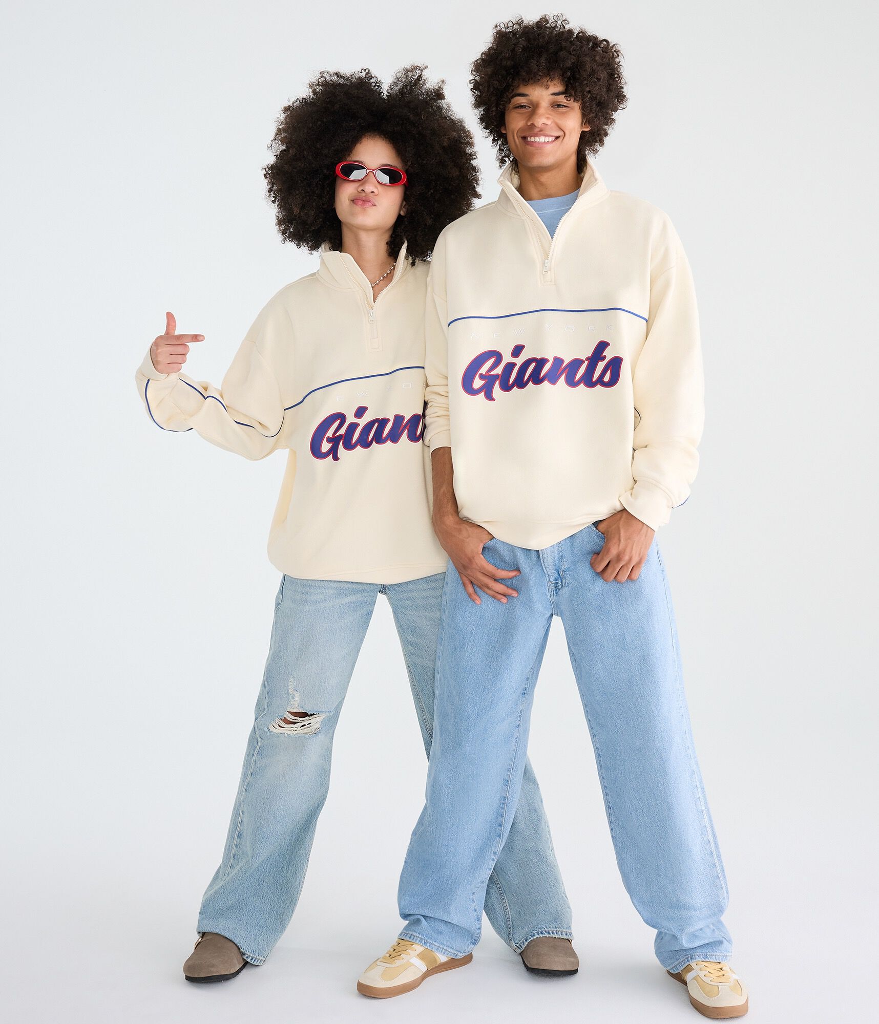 New York Giants Quarter-Zip Sweatshirt